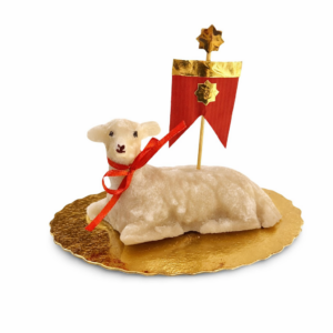 Agnello di Pasta Reale Ripieno di Gianduia